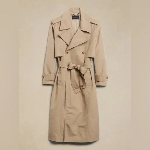 Banana Republic Petite Maverick Oversized Trench Coat - Picture 3 of 16
